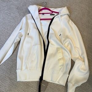 Tom Ford mens crew neck zip up